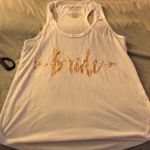 Bride tank top